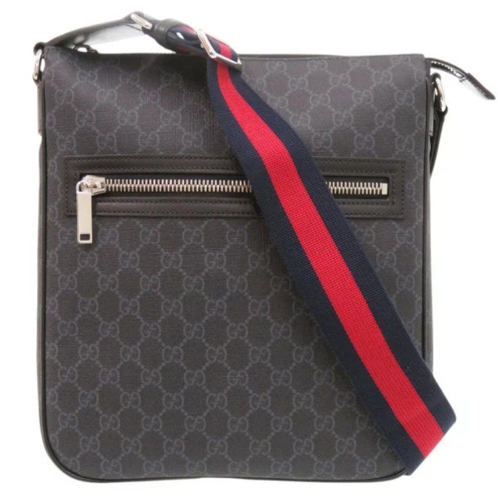 Gucci GG Supreme Canvas Black Shoulder Bag